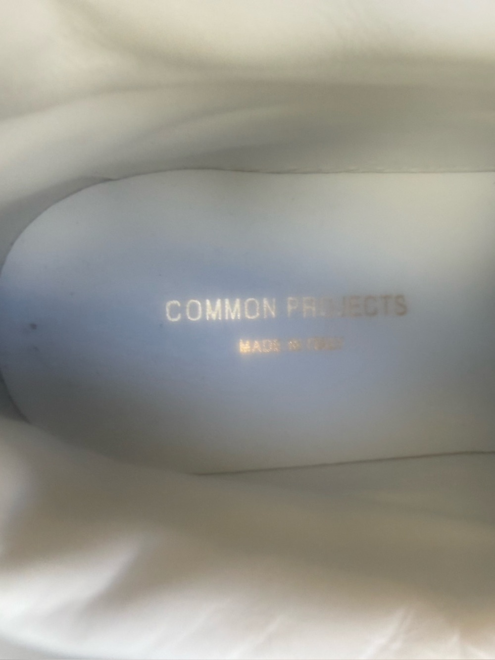 NEW Common Projects Men’s Achilles Hitop Leather Sneakers (White, M-11US/44IT) - Picture 4 of 12